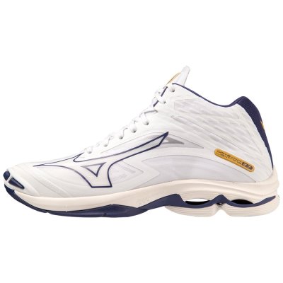 Zapatillas Para Voleibol Mizuno WAVE Lightning Z7 Mid Hombre - Blancos - Chile M501DABLPF